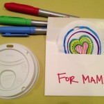 "Shrinky dink" coffee lids