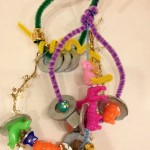 Wire, washer, and bead hanging sculpture