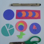 Paper circle fractions and flowers