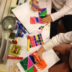Decorating blank stickers