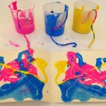 Pressed string paintings