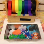 Colored tape and foam stickers