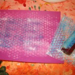 Printing with bubble wrap