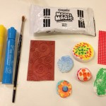 Texture circles with model magic