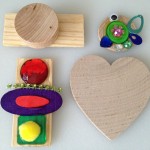 Making pins with wooden shapes