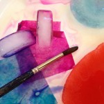 Color mixing with tissue paper