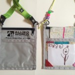 Up-cycled badge holders