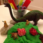 Play dough and dinosaurs
