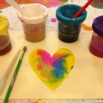 Color mixing with liquid watercolors