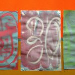 Fingerpaint monoprints