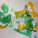 Printing with objects at the easel