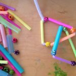 Straws, beads, and pipe cleaners