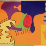Collage with paper scraps