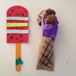 Making popsicles and ice cream cones