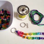 Beading key chains and jewelry